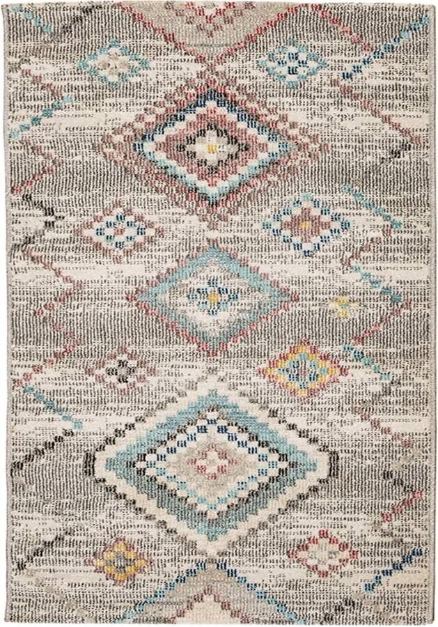 The Living Store Vloerkleed ARBIZU binnen en buiten vintage stijl 160x230 cm Vloerkleed Vintage Vloerkleed Multikleurige Vloerkleed Polypropyleen Vloerkleed Outdoor Vloerkleed - Foto 2