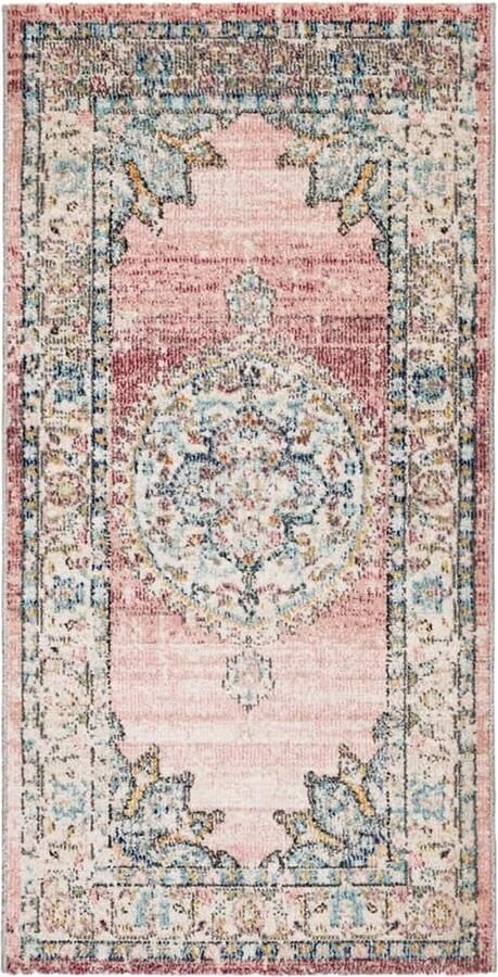 The Living Store ARBIZU Vloerkleed 80 x 150 cm Vintage Waterdicht UV-bestendig Vloerkleed Vintage Vloerkleed Multikleuren Vloerkleed Polypropyleen Vloerkleed Waterdicht Vloerkleed - Foto 3