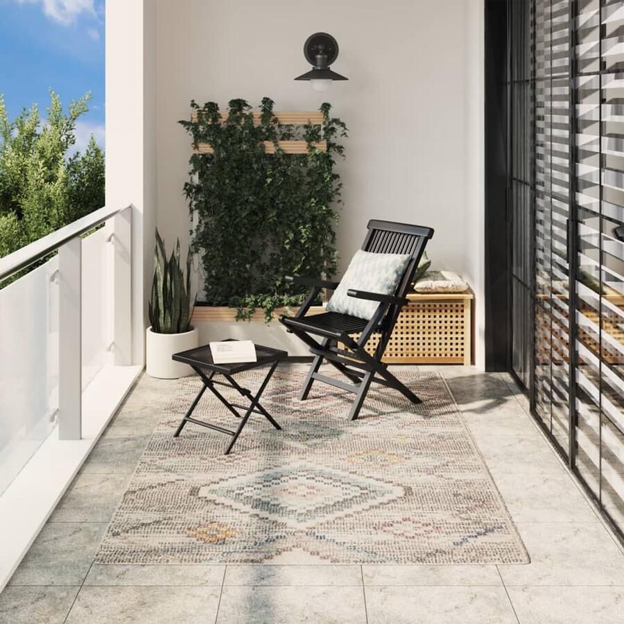 VidaXL Vloerkleed ARBIZU Vintage 160x230 cm Vloerkleed Vintage Vloerkleed Polypropyleen Vloerkleed Multikleurige Vloerkleed Groot Vloerkleed - Foto 2