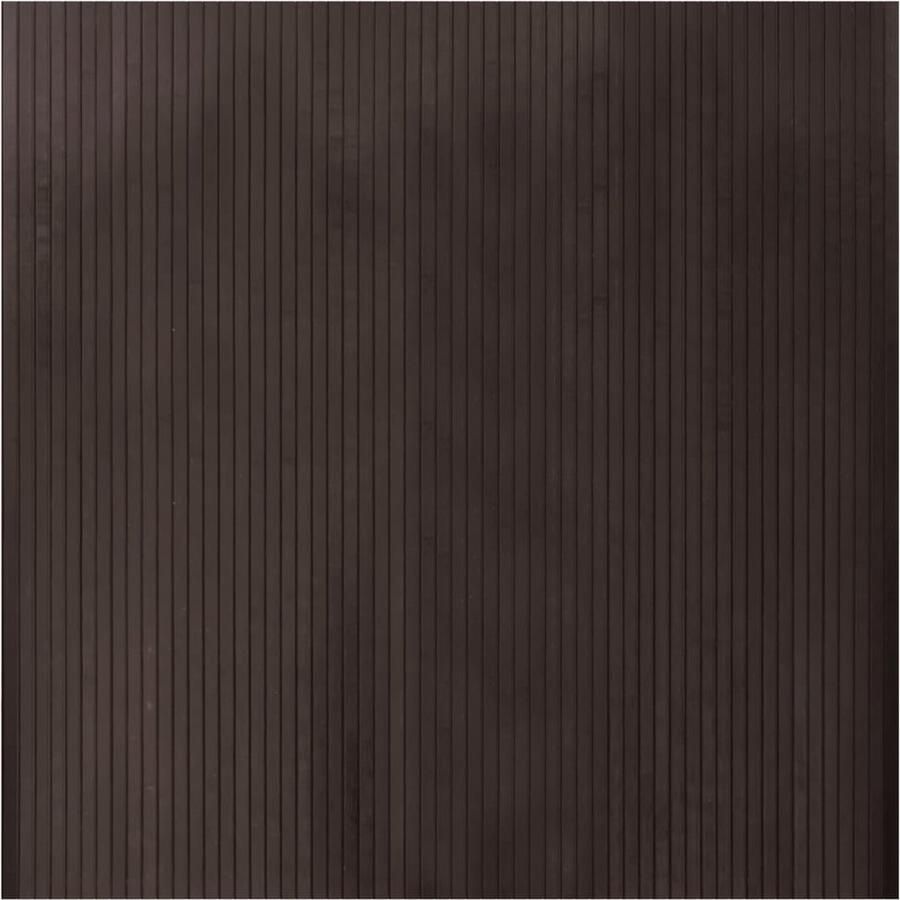 VidaXL Vloerkleed Bamboe 100x100 cm Donkerbruin Bamboetapijt Donkere Vloertegels Woonkamer Accessoires Kamerdecoratie Duurzame Meubels