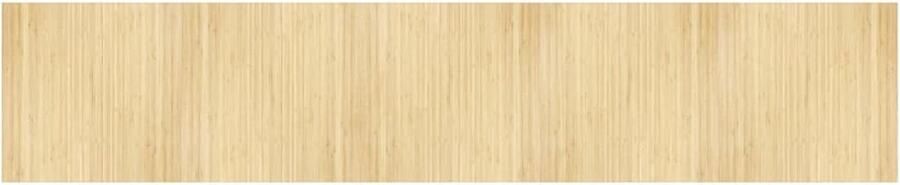 The Living Store Bamboe Tapijt 100 x 500 cm Duurzaam Bamboe Tapijt Vloerkleed Bamboe Beige Tapijt Groot Tapijt Duurzaam Tapijt