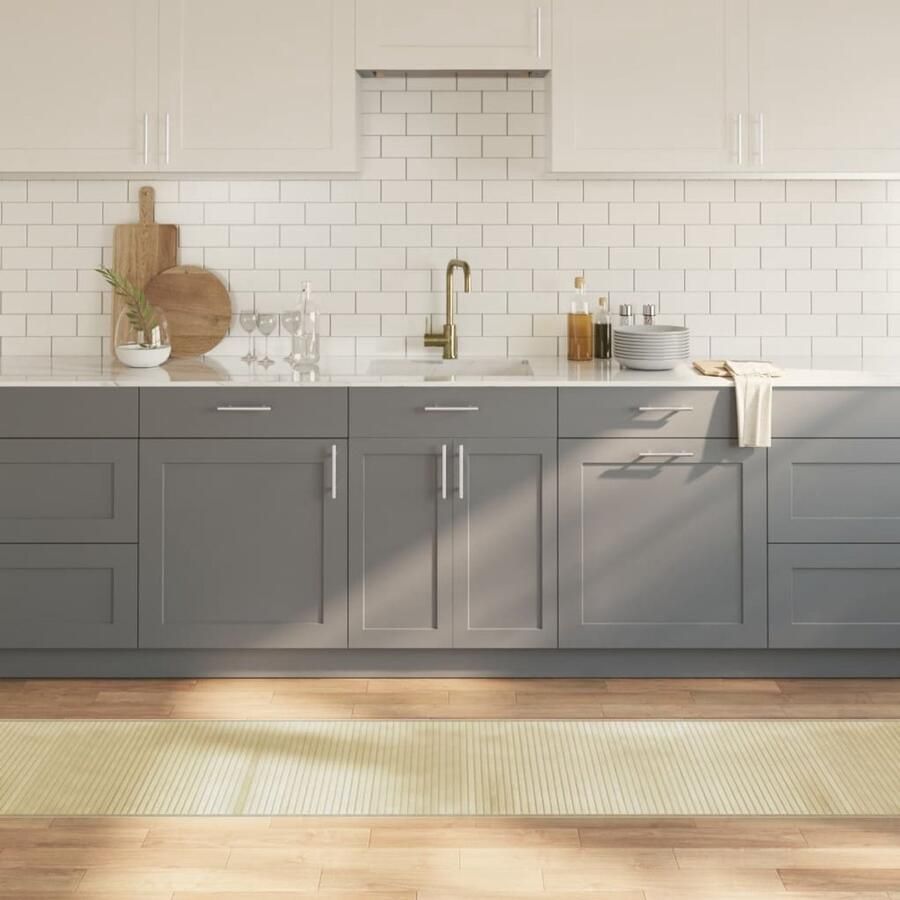 VidaXL Vloerkleed Bamboe 60x400 cm Licht Natuurlijk Bamboetapijt Vloerkleden Woonaccessoire Natuurlijk Tapijt Modern Tapijt