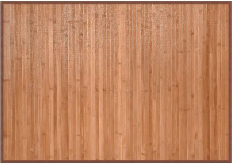 VidaXL Vloerkleed Bamboe Rechthoekig 70x100 cm Bamboetapijt Vloertapijt Natuurttapijt Kamerdecoratie Living Accessoires
