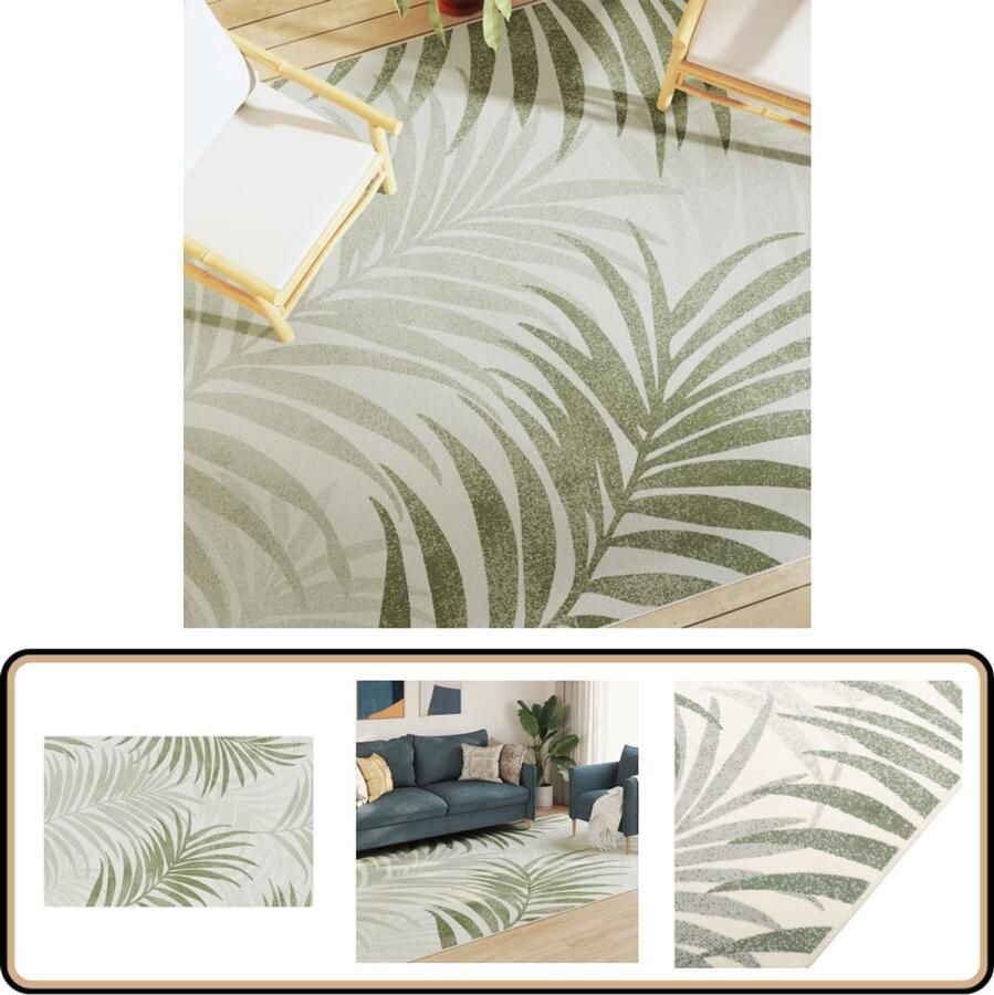 VidaXL Vloerkleed Binnen Buiten 190x300 cm Multicolor Vloerkleed Interieurdecoratie Modern Design Multicolor Sorona Dupont - Foto 2