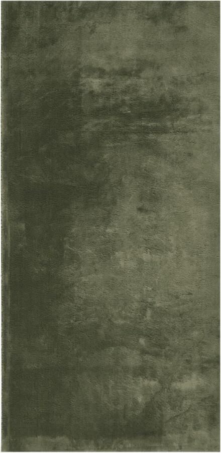 The Living Store HUARTE Vloerkleed 100 x 200 cm Bosgroen 100% Polyester Koopje met zachte pluizige pool Vloerkleed Groene Vloerkleed Zacht Vloerkleed Polyester Vloerkleed Anti Slip Vloerkleed - Foto 2