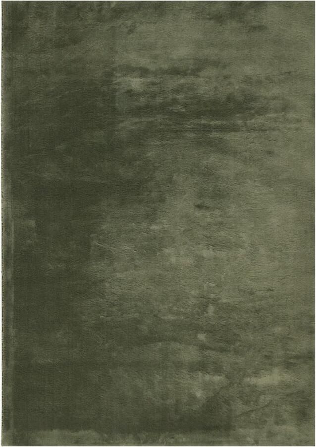 VidaXL Vloerkleed HUARTE 140x200 cm Bosgroen Vloerkleed Groene Vloerkleed Huarte Polyester Vloerkleed Anti Slip Vloerkleed