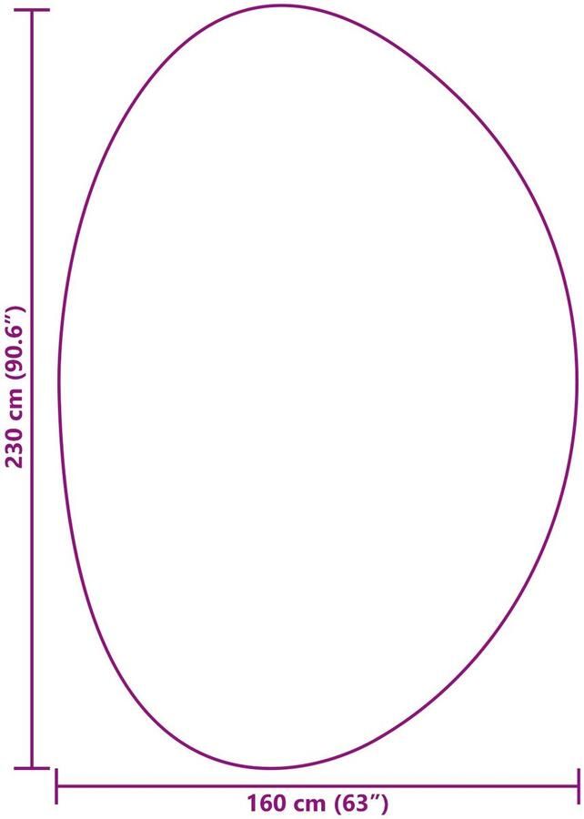 VidaXL Vloerkleed 'HUARTE' Kort Stapel Zacht en Wasbaar Anthraciet 160x230 cm