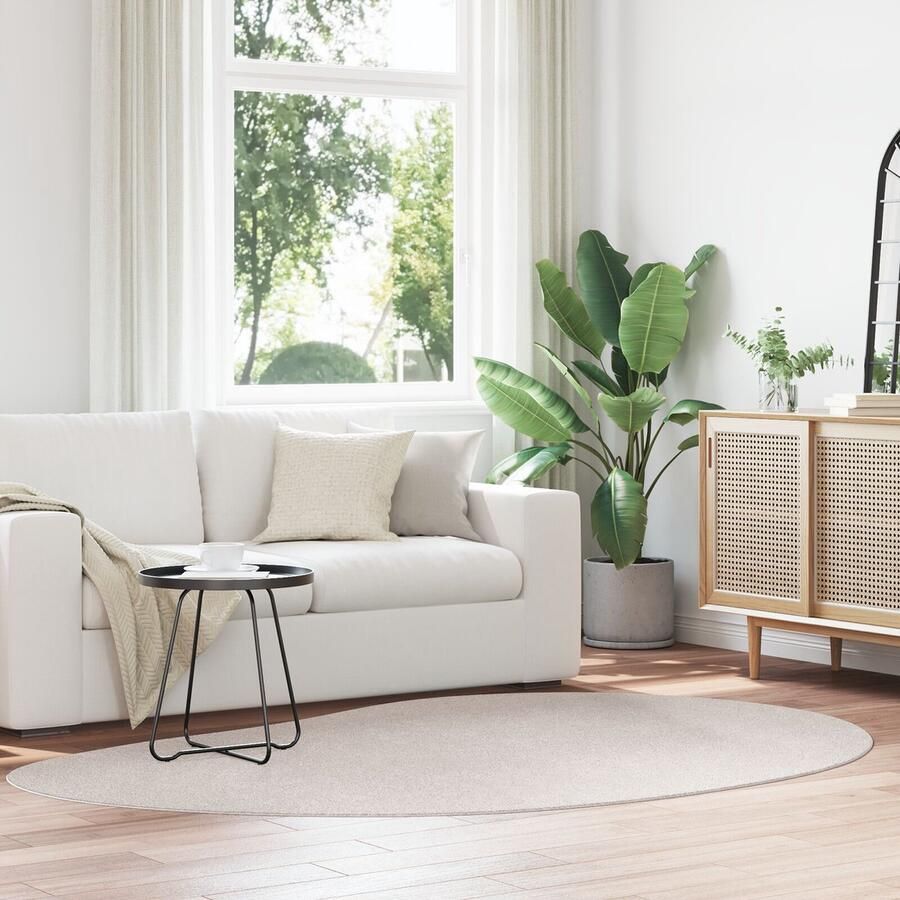 VidaXL Vloerkleed HUARTE Korte Pool Zacht en Wasbaar Zand 160x230 cm