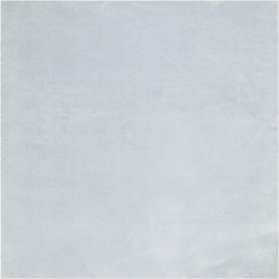 The Living Store HUARTE Vloerkleed 120 x 120 cm Blauw Superzacht anti-slip en machine wasbaar Gemaakt van 100% polyester Vloerkleed Zacht Vloerkleed Blauwwoonkamer Salon Slaapkamer