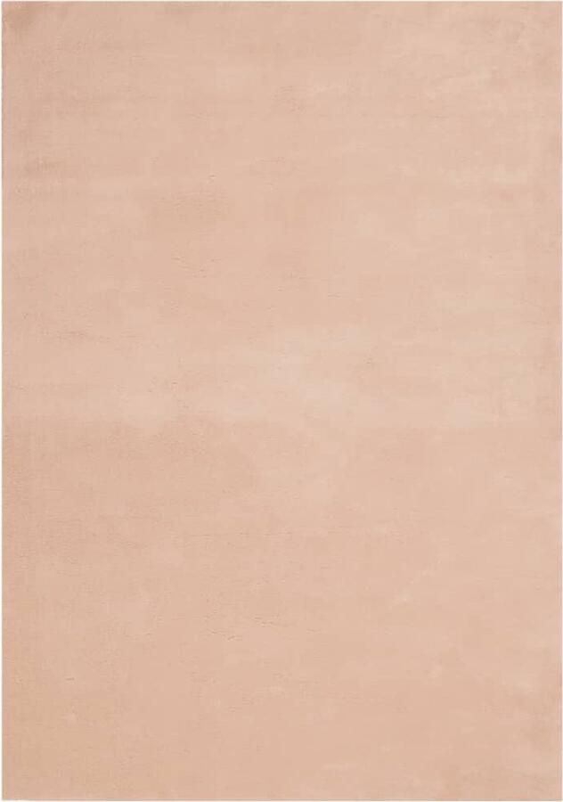 The Living Store HUARTE Vloerkleed 160 x 230 cm Roze Polyester 18mm poolhoogte anti-slip machinewasbaar OEKO-TEX Vloerkleed Rozerood Polyester Anti Slip Wasbaar - Foto 4