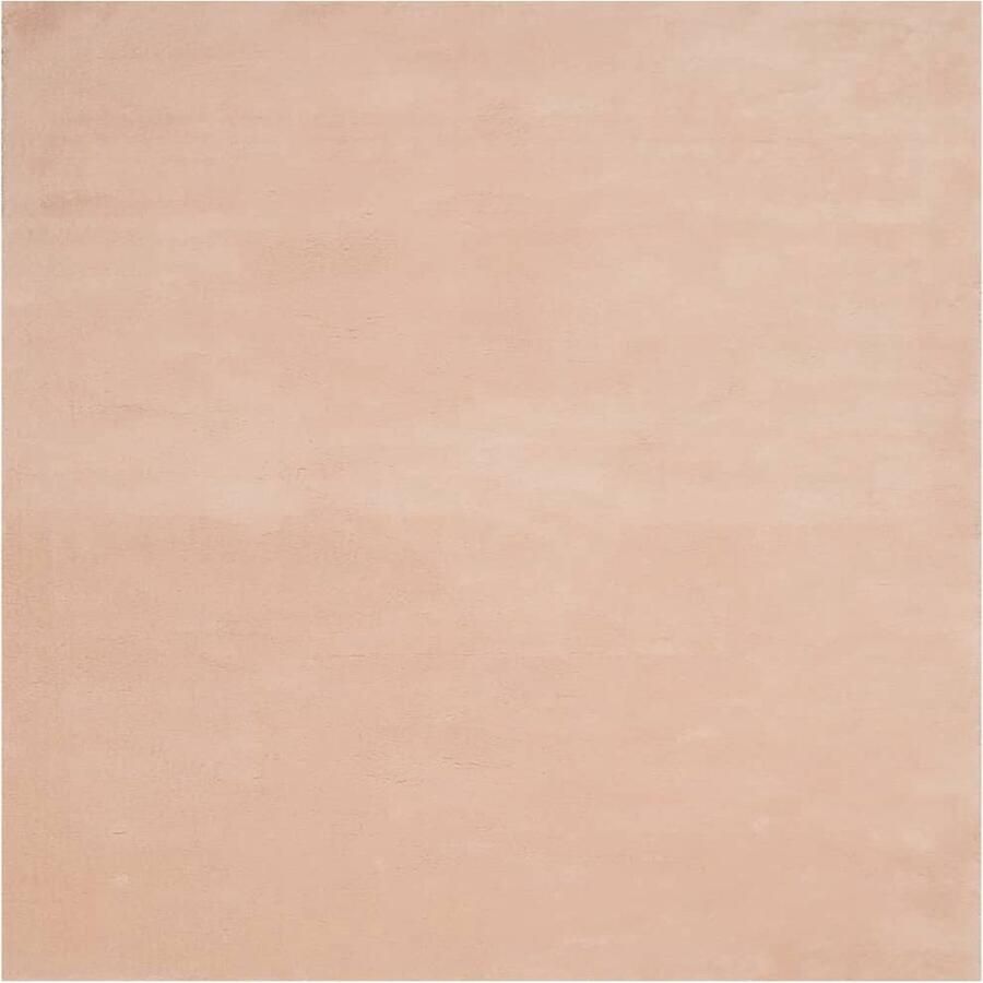 VidaXL -Vloerkleed-HUARTE-laagpolig-zacht-wasbaar-240x240-cm-roze