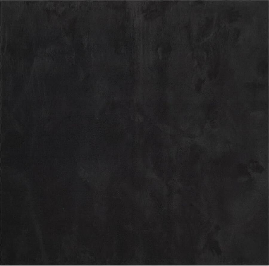 VidaXL -Vloerkleed-HUARTE-laagpolig-zacht-wasbaar-240x240-cm-zwart