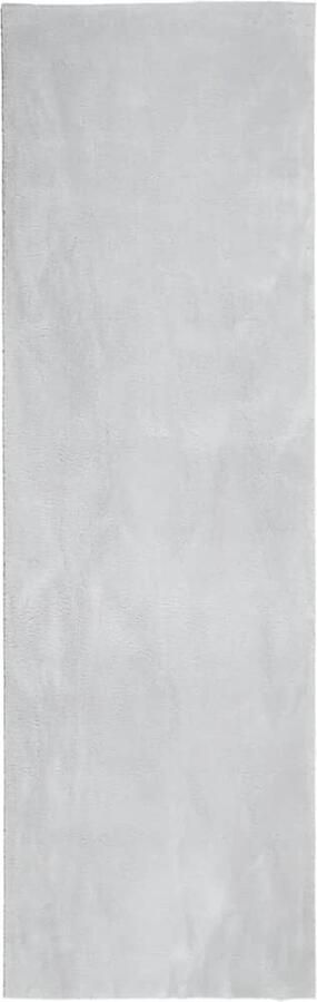 The Living Store HUARTE Vloerkleed 80 x 250 cm Grijs Polyester 18 mm Poolhoogte Vloerkleed Grijs Vloerkleed Polyester Vloerkleed Woonkamer Vloerkleed Slaapkamer Vloerkleed - Foto 2