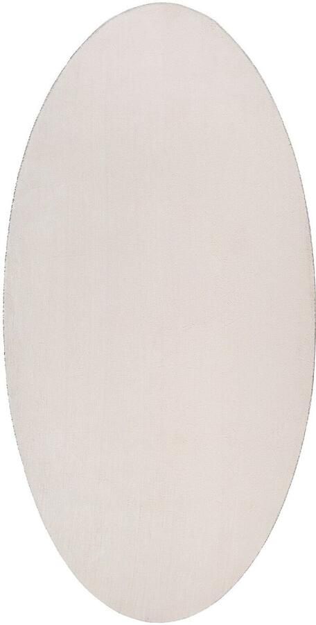 VidaXL Vloerkleden Zandkleur Katoen 80 x 150 cm Anti-slip Ovaal