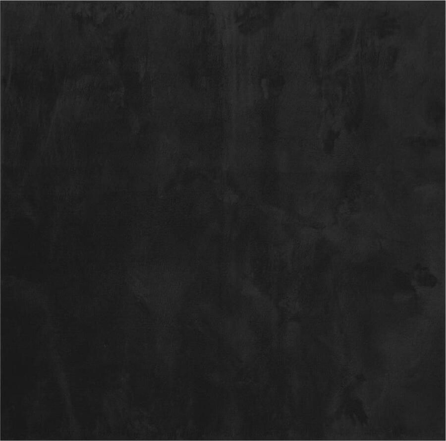 VidaXL Vloerkleed HUARTE Zacht 120x120 cm Zwart Vloerkleed Huiskleed Zware Kwaliteit Anti Slip Velours