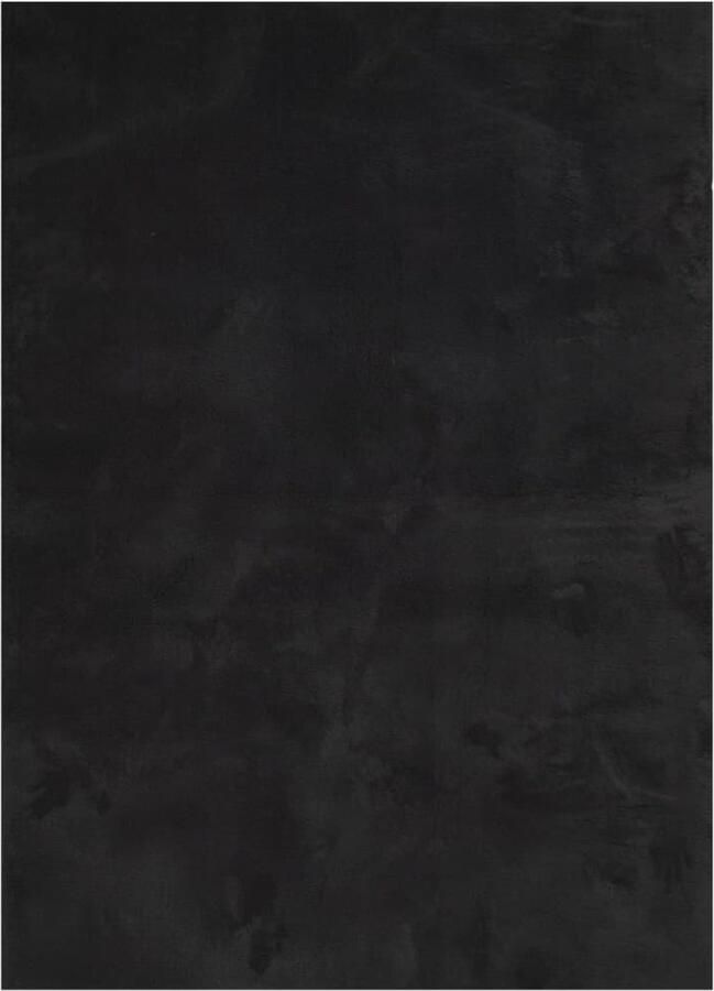 VidaXL Vloerkleed HUARTE Zwart 160x230 cm Vloerkleed Zacht Vloerkleed Polyester Vloerkleed Zwart Vloerkleed Anti Slip Vloerkleed - Foto 2
