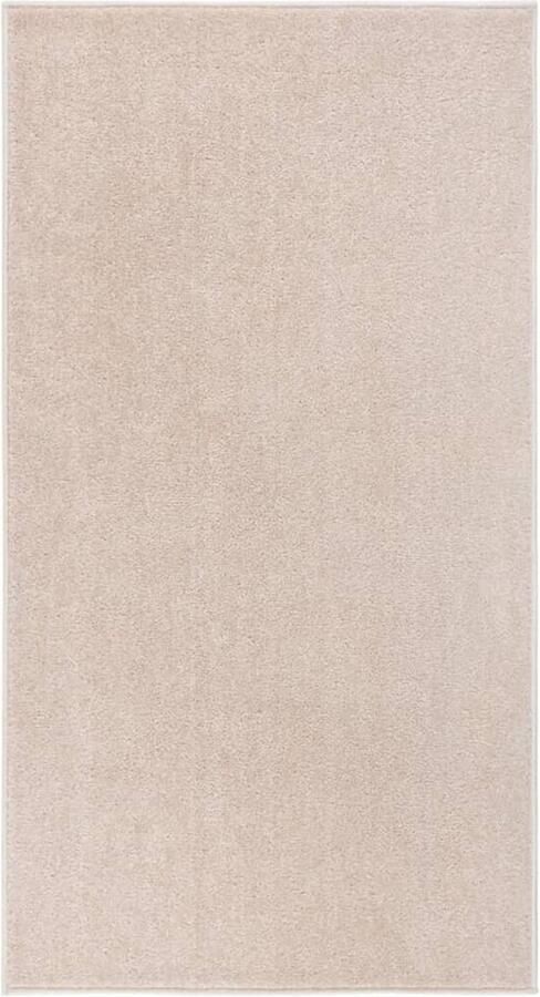 VidaXL Vloerkleed Kortpolig 80x150 cm Donkerbeige Vloerkleed Donkere Beige PP Vloerkleed Korte Vezel Vloerkleed Landelijke Vloerkleed - Foto 2