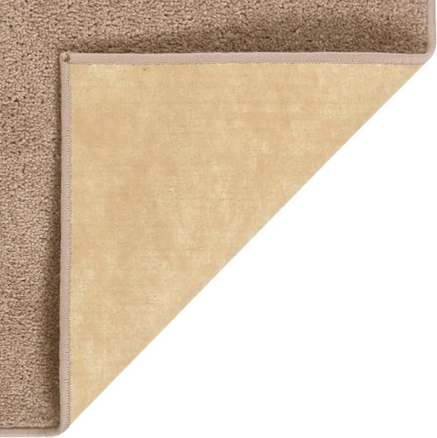 The Living Store Vloerkleed kortpolig 120x170 cm bruin Vloerkleed Bruine Vloerkleed Kamerdecoratie Livingroom Accessoires Salontapijten