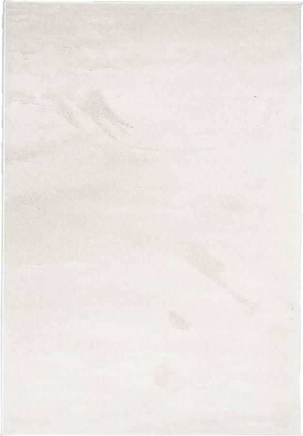 VidaXL Vloerkleed OVIEDO 120x170 cm Beige Vloerkleed Tapijt Beige Vloerkleed Polyester Vloerkleed Living Room Decor - Foto 2