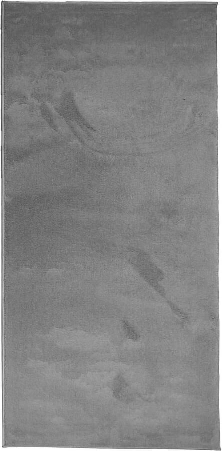 The Living Store Vloerkleed OVIEDO laagpolig 100x200 cm antracietkleurig Vloerkleed Tapijt Antieke Meubels Modern Vloerkleed Zacht Vloerkleed