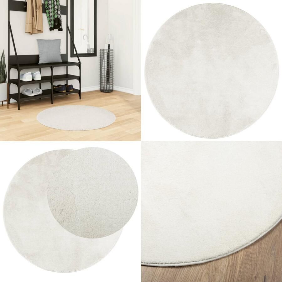 The Living Store OVIEDO vloerkleed 80 cm 100% polyester Superzachte textuur eenvoudig schoon te maken Geschikt voor vloerverwarming Vloerkleed Tapijten Kamerdecoratie Livingroom Decoratie Slaapkamer Decoratie