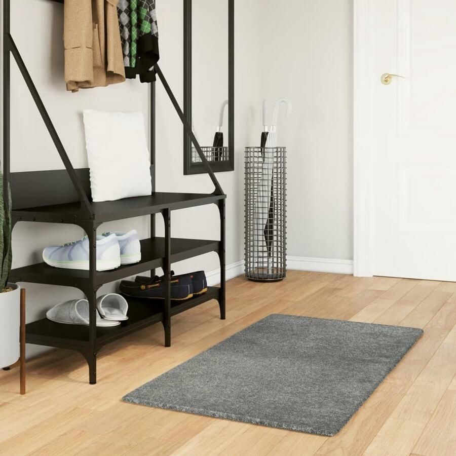 VidaXL Vloerkleed PAMPLONA 60x110 cm Groen Shaggy Vloerkleed Polypropyleen Vloerkleed Groene Vloerkleed Woonkamer Tapijten Slaapkamer Tapijten - Foto 2