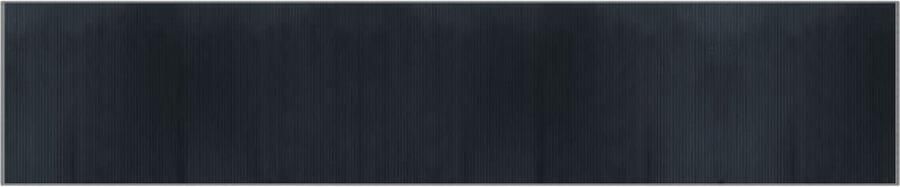 VidaXL -Vloerkleed-rechthoekig-100x1000-cm-bamboe-grijs