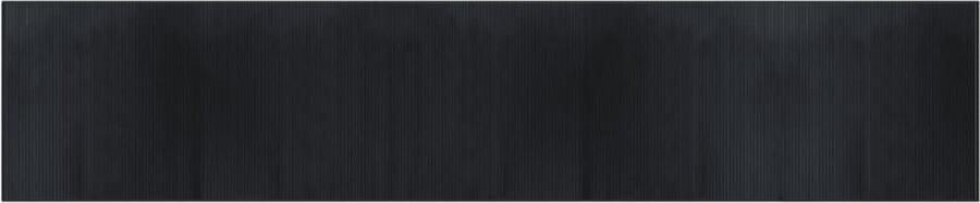 The Living Store Bamboe Vloerkleed 100 x 1.000 cm Duurzaam en anti-slip Bamboevloerkleed Vloerkleden Modern Zwarte Vloerkleden Lange Vloerkleden Anti Slip Tapijt - Foto 2