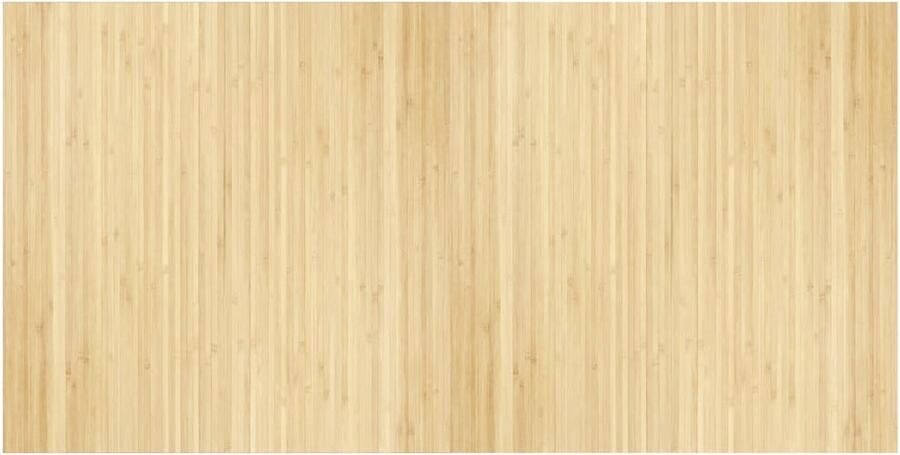 VidaXL -Vloerkleed-rechthoekig-100x200-cm-bamboe-lichtnaturel