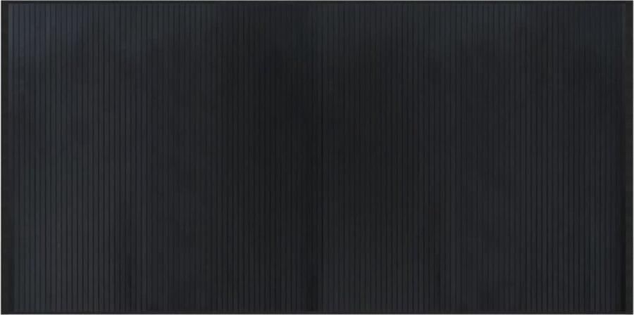 VidaXL -Vloerkleed-rechthoekig-100x200-cm-bamboe-zwart