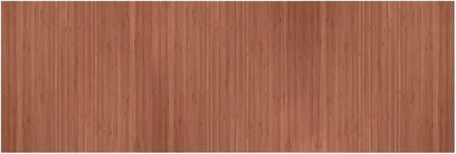VidaXL -Vloerkleed-rechthoekig-100x300-cm-bamboe-bruin - Foto 2