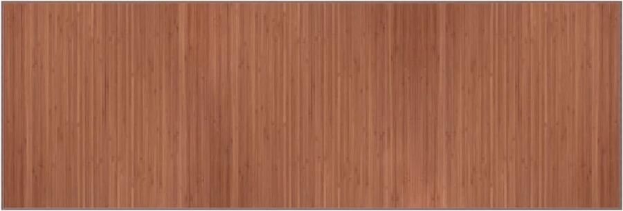 VidaXL -Vloerkleed-rechthoekig-100x300-cm-bamboe-bruin