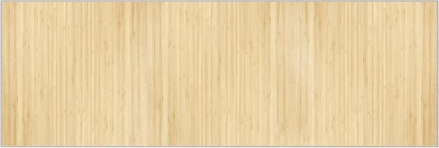 VidaXL -Vloerkleed-rechthoekig-100x300-cm-bamboe-lichtnaturel