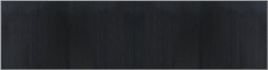 The Living Store Bamboe Tapijt 100 x 400 cm Grijs Anti-Slip Duurzaam Bamboetapijt Vloerkleden Grijze Tapijten Modern Tapijt Anti Slip Tapijt - Foto 6