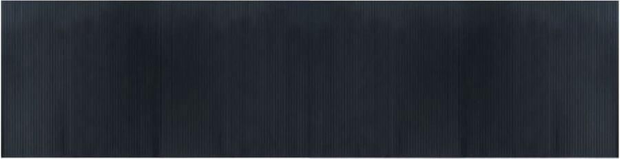 VidaXL -Vloerkleed-rechthoekig-100x400-cm-bamboe-grijs