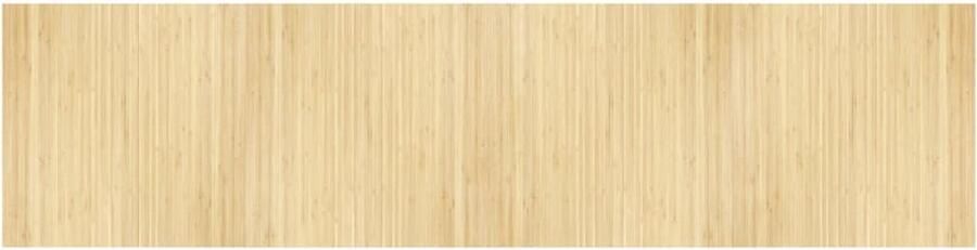 VidaXL -Vloerkleed-rechthoekig-100x400-cm-bamboe-lichtnaturel