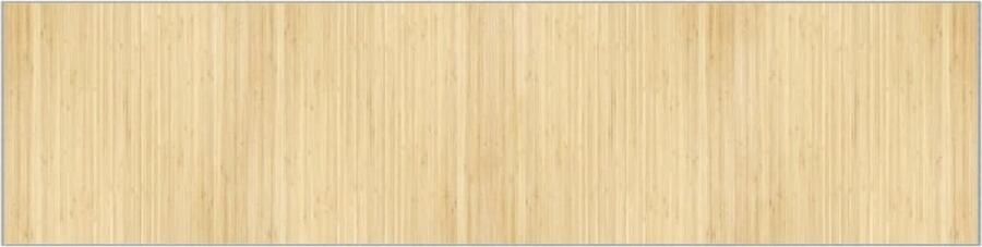 VidaXL Vloerkleed Bamboe Rechthoekig 100x400 cm Bamboetapijt Vloerkleden Livingroom Decoratie Natuurlijke Materialen Beige Tapijt - Foto 2