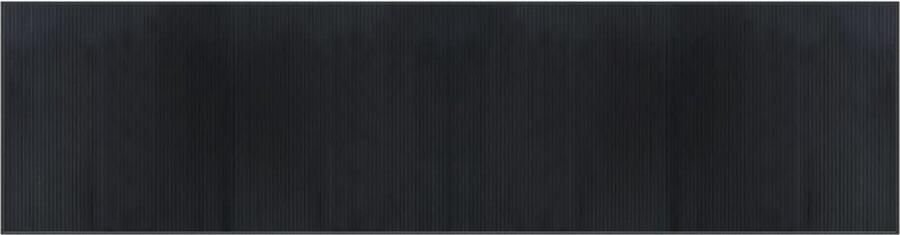 VidaXL -Vloerkleed-rechthoekig-100x400-cm-bamboe-zwart