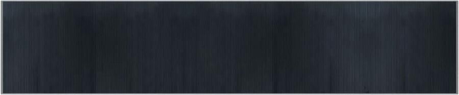 VidaXL -Vloerkleed-rechthoekig-100x500-cm-bamboe-grijs