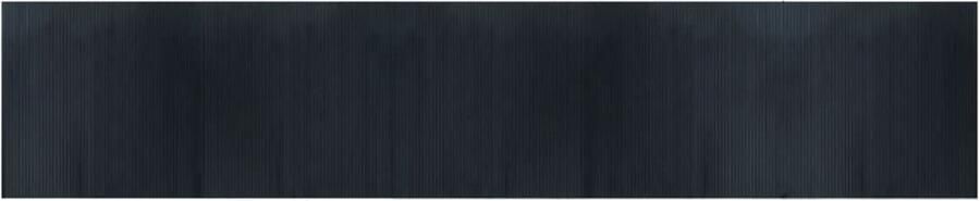VidaXL -Vloerkleed-rechthoekig-100x500-cm-bamboe-grijs