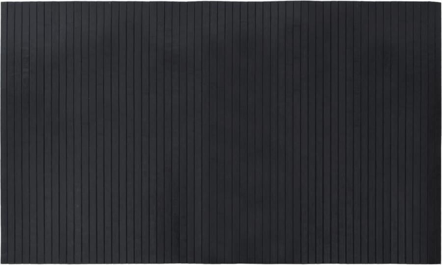 VidaXL -Vloerkleed-rechthoekig-60x100-cm-bamboe-zwart