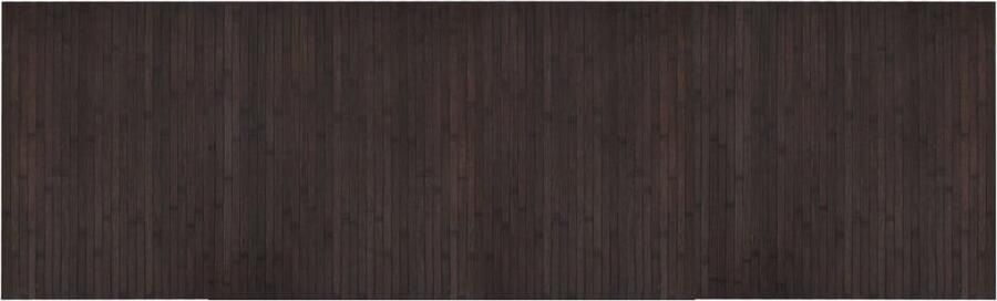 VidaXL -Vloerkleed-rechthoekig-60x200-cm-bamboe-donkerbruin