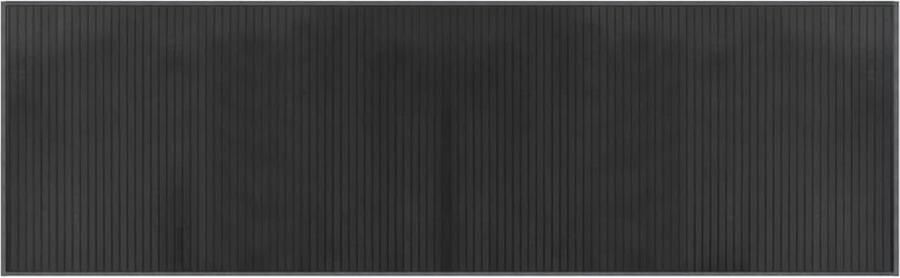 VidaXL -Vloerkleed-rechthoekig-60x200-cm-bamboe-grijs - Foto 2