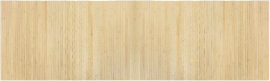 VidaXL -Vloerkleed-rechthoekig-60x200-cm-bamboe-lichtnaturel