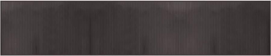 VidaXL -Vloerkleed-rechthoekig-60x300-cm-bamboe-donkerbruin