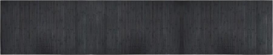 VidaXL -Vloerkleed-rechthoekig-60x300-cm-bamboe-grijs
