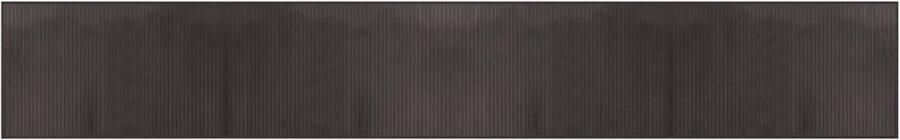 The Living Store Bamboe Tapijt 60 x 400 cm Duurzaam en Waterbestendig Bamboetapijt Vloerkleden Donkere Kleur Modern Design Duurzaam Tapijt - Foto 3