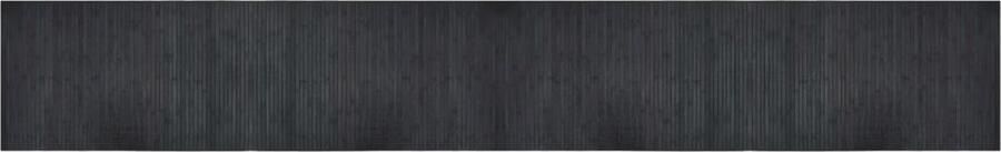 VidaXL -Vloerkleed-rechthoekig-60x400-cm-bamboe-grijs