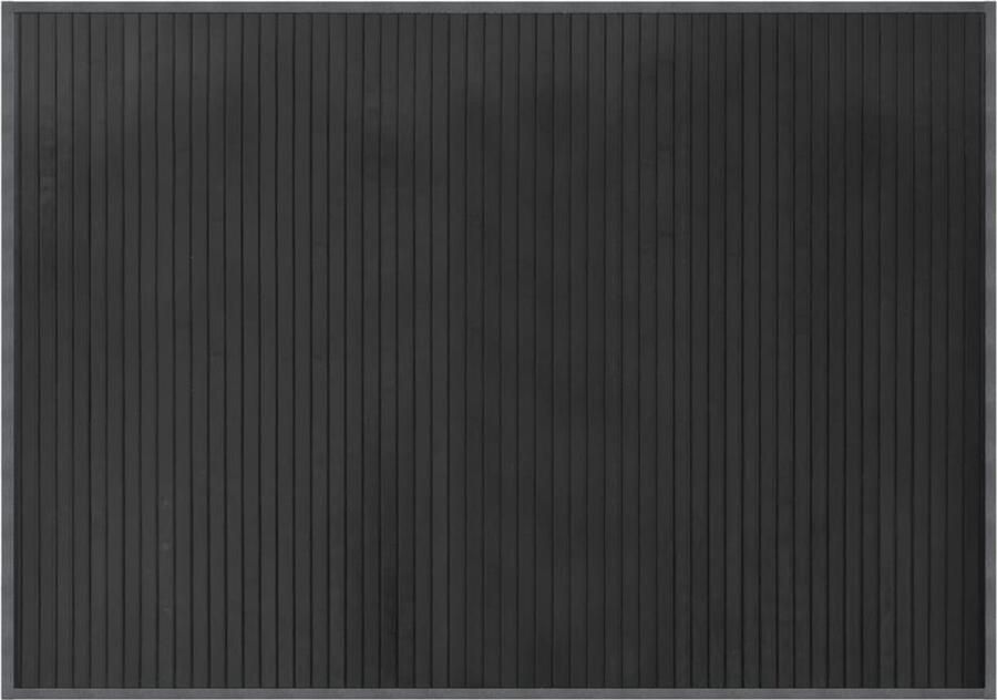 VidaXL -Vloerkleed-rechthoekig-70x100-cm-bamboe-grijs