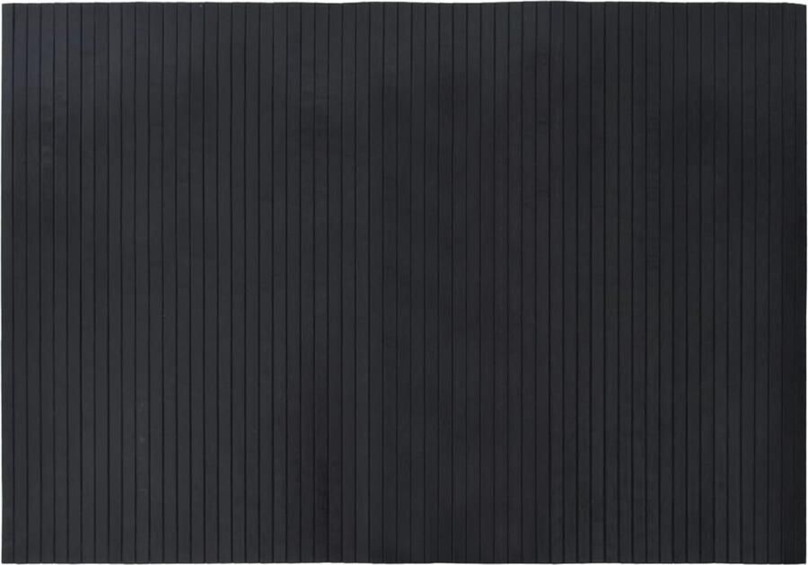 VidaXL -Vloerkleed-rechthoekig-70x100-cm-bamboe-zwart